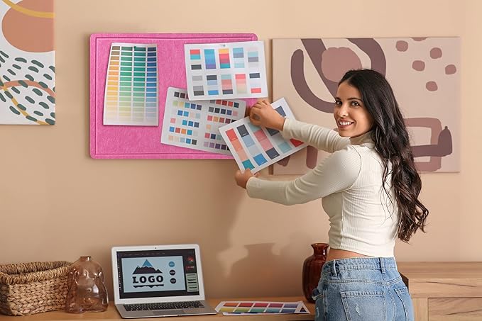 Large Bulletin Board - Foldable 72x48 Inches Cork Board Alternative with 20 Push Pins and 237 Pcs Glitter Letters, 6' x 4' Self-Adhesive Felt Bulletin Board for Wall, Home Office Decor