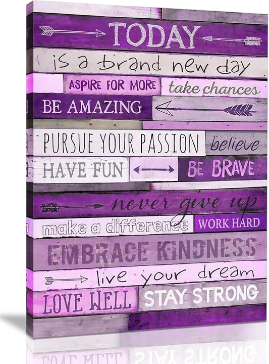 CGXART Inspirational Wall Art With Office Wall Decor For Bedroom Teen Girl Wall Pictures For Living Room Wall Decor For Bedroom Word Artwork For Home Walls Teenage Girl Room Decor 12 x 16 Inch