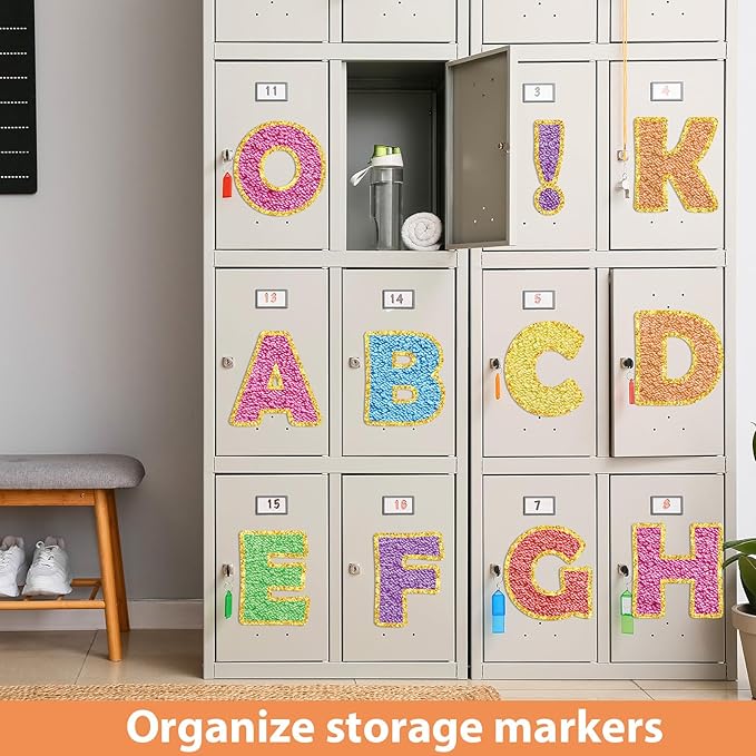 150 PCS Large 7" Font Bulletin Board Letters and Punctuation Set, Preppy Patch Classroom Alphabets Cutouts for Colorful Bulletin Board Display Home School, A Great Helper to Inspire Students' Learning