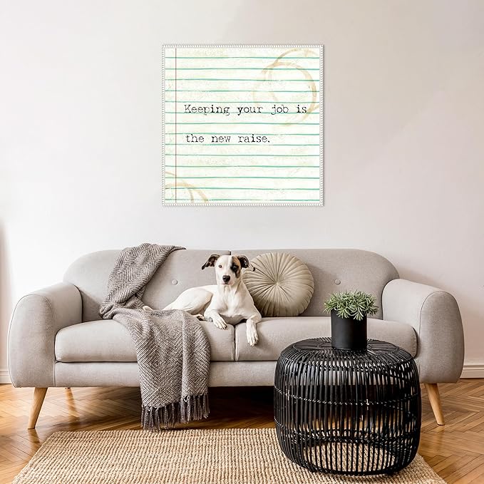 Amanti Art Framed Canvas Wall Art 30x30 Office Snark III by Studio W, Framed Wall Art Canvas, Humor Artwork, Traditional Decor, Large Poster Painting for Living Room, Bedroom, Bathroom, Kitchen,
