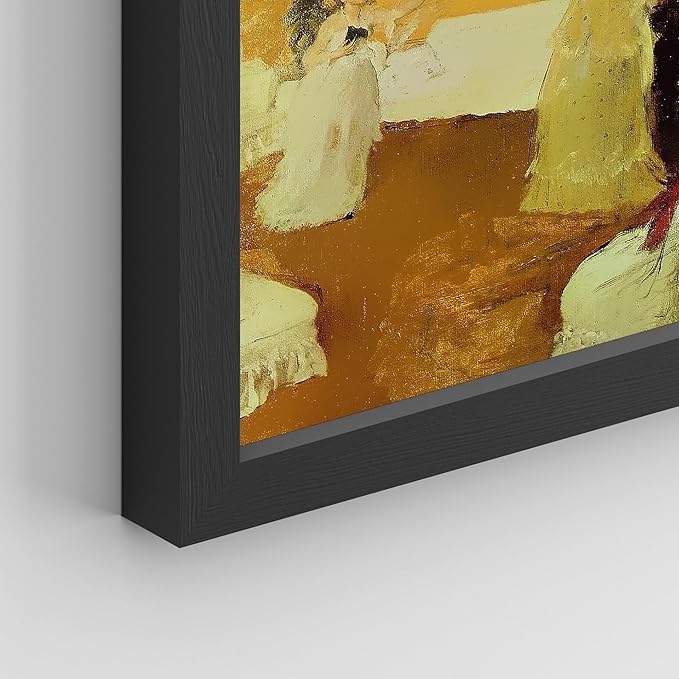 SIGNWIN Framed Poster Bathroom Decor, Wall Art Room Decor Multicolor for Living Room, Bedroom, Office Gustav Klimt Van Gogh Sunflower Classic Vintage Illustrations Bohemian - 12"x16"x 8 Black