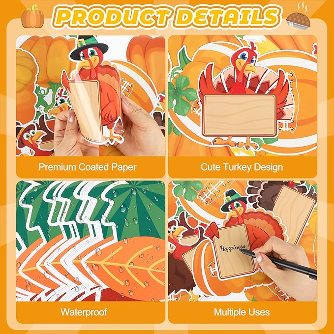 Thanksgiving Bulletin Board Decorations, Fall Classroom Decorations Set, Turkey and Fall Themed Bulletin Boards Decor for Classroom Elementary Middle High School (Football Turkey)