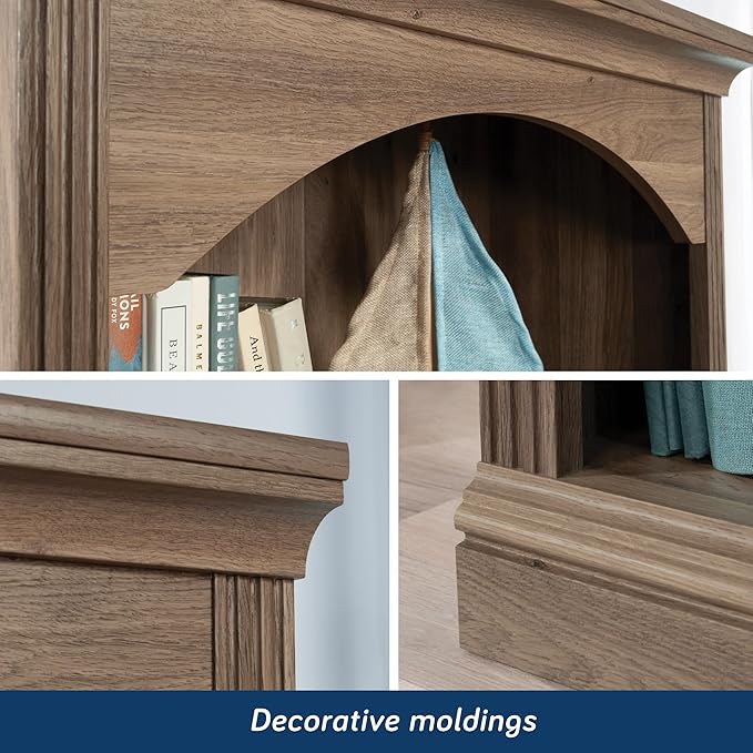 Sauder Miscellaneous Storage Bookcase, Salt Oak Finish