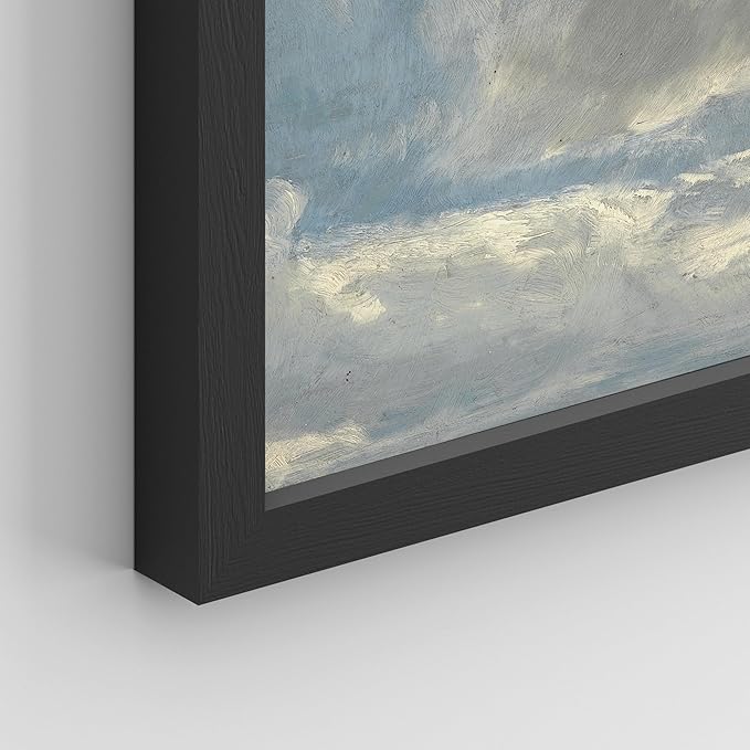 SIGNWIN Framed Poster Wall Art Set of Vintage Landscape Wall Antique Tree Cloud Art Rustic Framhouse Decor for Living Room, Bedroom, Office - 11"x14"x 8 Black
