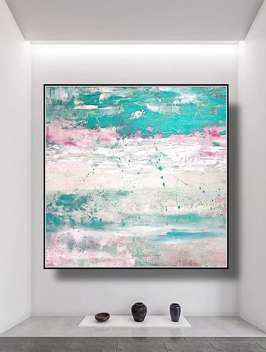 Large Abstract Painting,Modern abstract painting,texture art painting,palette knife canvas,acrylic abstract,art with texture 36x36 inch