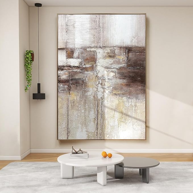 BrightA Autumn Forest River Large Artwork Large Wall Art for Living Room Hallway Living Room Wall Decor 27.5"x39.4"