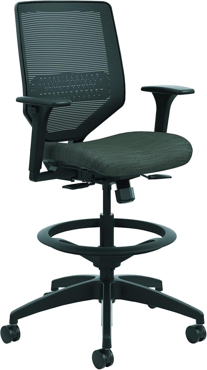 HON SVSM1ALC10T Solve Series Mesh Back Task Stool, Ink