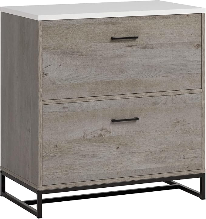 Sauder Tremont Row 2-Drawer Lateral File Cabinet, Mystic Oak Finish