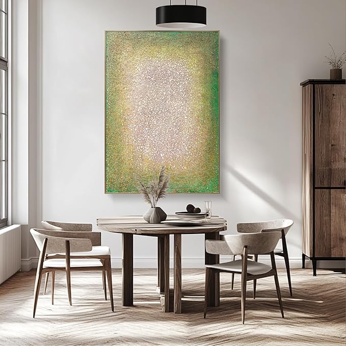 BrightA Large-scale wall hand-painted texture relief artworks - versatile decorative items for bedrooms and living rooms - creating a personalized artistic home environment 39.4"x59"