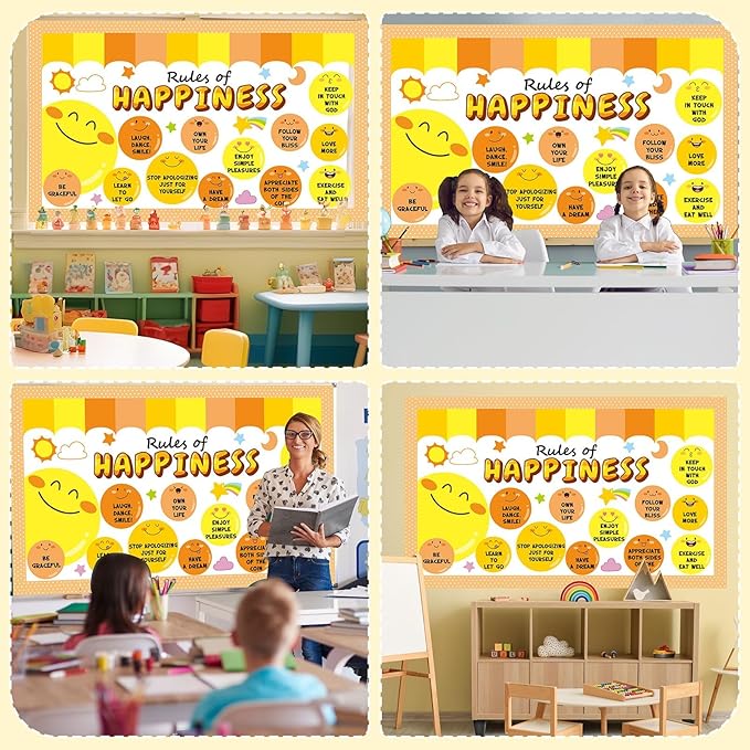 Sun Inspirational Bulletin Board Set Sunshine Motivational Classroom Bulletin Board Decoration Summer Back to School Positive Paper Cutouts Classroom Decorations for Office Chalkboard Decor Wall Door