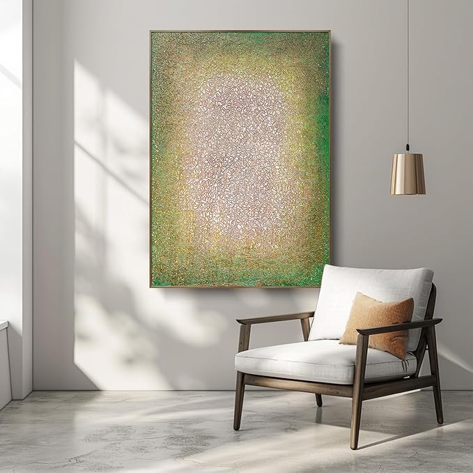 BrightA Large-scale wall hand-painted texture relief artworks - versatile decorative items for bedrooms and living rooms - creating a personalized artistic home environment 67"x98.4"
