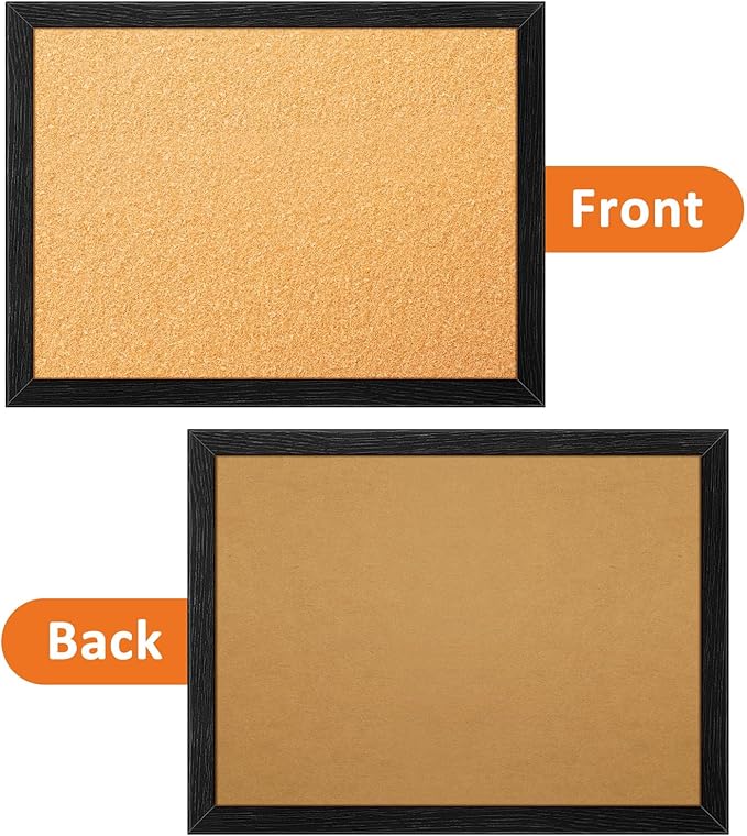 tutata Enamel Pin Display Board, 16'' x 12'' Pin Display Frame, Lapel Pin Holder, Wall Mounted Cork Board for Brooch Pin Storage