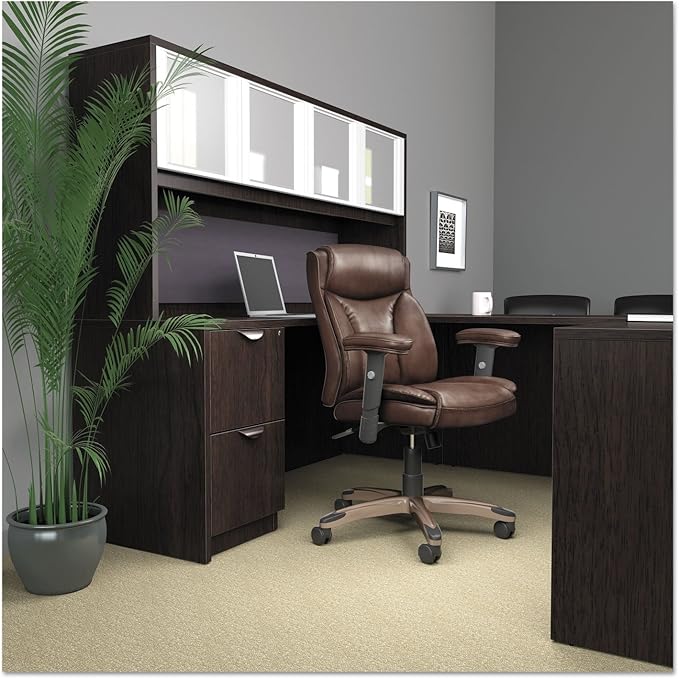 Alera Alera Valencia Series Full Pedestal File, Left Or Right, 2 Legal/Letter-Size File Drawers, Espresso, 15.63" X 20.5" X 28.5"