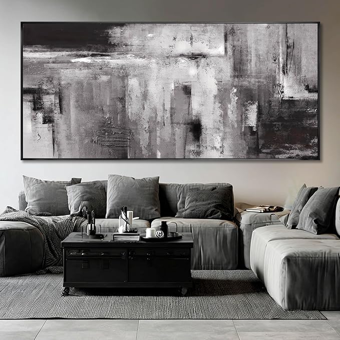 XIANSHOU Graffiti Wall Art Abstract Canvas Picture Contemporary Photo Prints 40"x86" Large Posters for Living Room Office Artwork