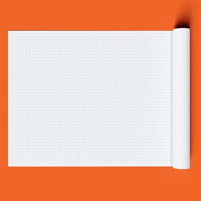 Geyer Instructional Products - 36" x 120" Large Graph Paper Roll, 2cm Blue Grid, Ideal for School Classroom Graphing, Designing Blueprints and Floorplans, Tabletop Gaming and Custom Mapping