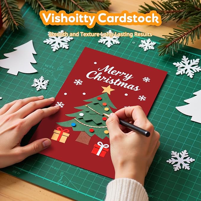 Red Cardstock 8.5" x 11 ", Cardstock Paper, 40 Sheets Red Card Stock, Heavy Card Stock for Invitations, Art, Drawing, Menu, DIY Card, Tags, Crafts Certificates, School, Office Printing