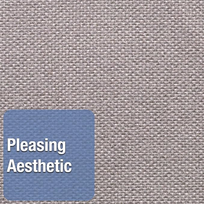 Quartet Bulletin Board 48"W x 36"H Fabric Cork Board Alternative for Office School or Home Décor, Gray (7684G)