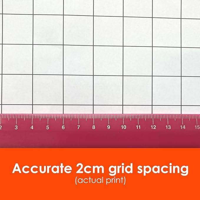 Geyer Instructional Products - 36" x 120" Large Graph Paper Roll, 2cm Black Grid, Ideal for School Classroom Graphing, Designing Blueprints and Floorplans, Tabletop Gaming and Custom Mapping