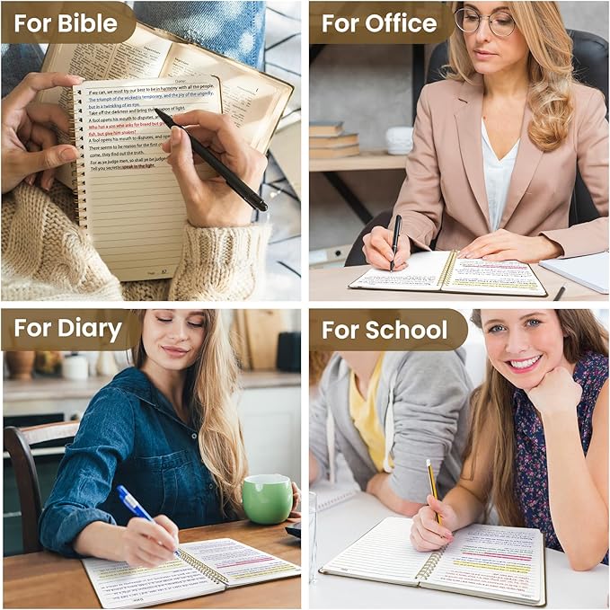 Taja Lined Spiral Journal Notebook for Women & Men, 140 Pages, College Ruled Hardcover Notebook for Work & Note Taking, Journals for Writing, A5(5.7" x 7.9") – Mocha Earth