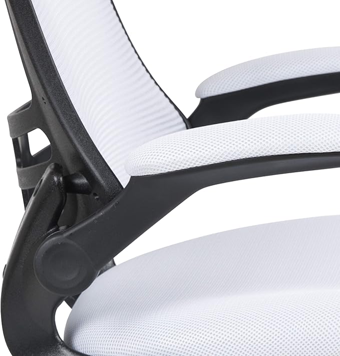 Flash Furniture Kelista Office Chair, Ergonomic, Mid-Back, Black Mesh with Swivel