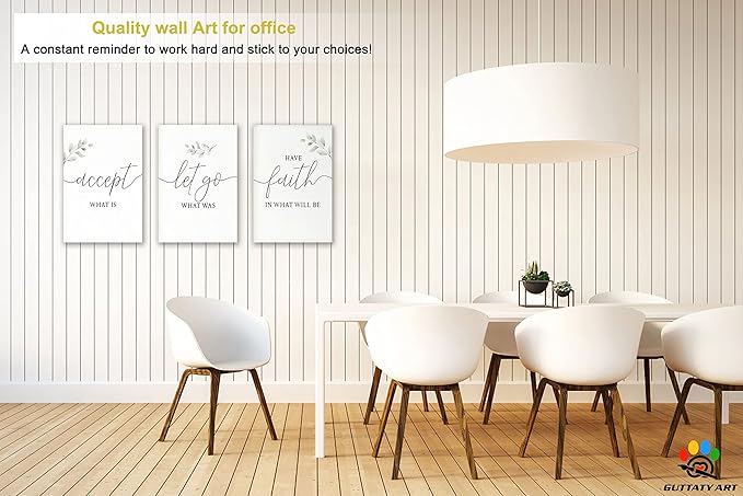 Office - Motivational 3-Panel Canvas Art, Inspirational Quotes, Positive Words, Entrepreneur Poster - 3 Pcs 12x18