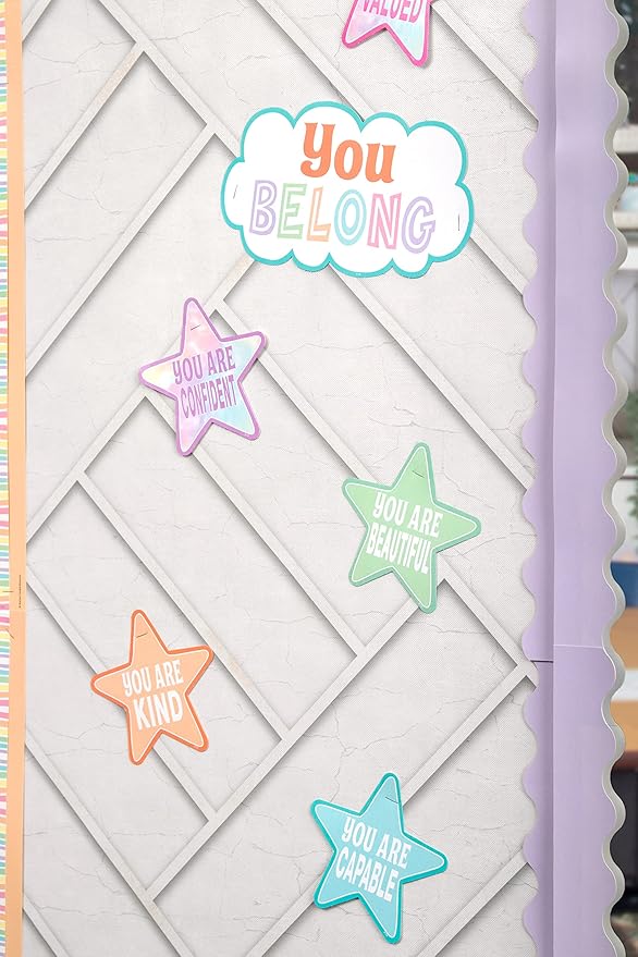 Teacher Created Resources Pastel Pop Positive Affirmations Mini Bulletin Board