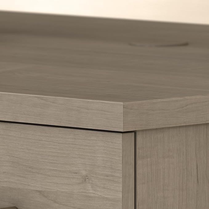 Bush Home 72-inch Home Office Desk with Drawers, Large Computer Table for Personal Workspace, Somerset Collection, Ash Gray