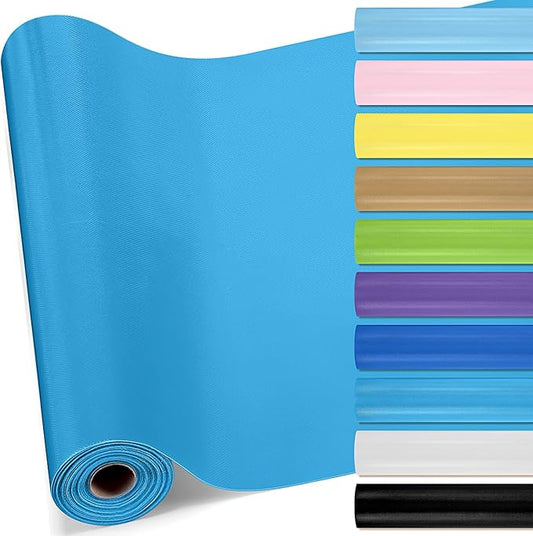 16 in x 40 Ft Fabric Bulletin Board Roll Classroom Non Woven Fabric Background Decorations Waterproof Wrinkle Resistant Bulletin Board for Back to School Wall Decor(Blue,Pure)