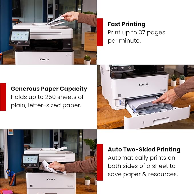 Canon imageCLASS MF462dw II - Wireless Black & White Laser Printer with Print, Copy, Scan, Fax, 3 Year Limited Warranty, 37 PPM
