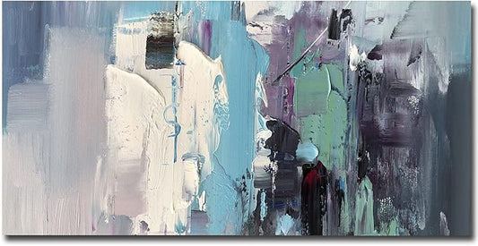 KSALPCH Original Abstract Canvas Art Painting On Canvas Abstract Wall Art Contemporary Wall Art Canvas Paintings Long Canvas Wall Art Vertical Contemporary Drawing Contemporary Wall Art