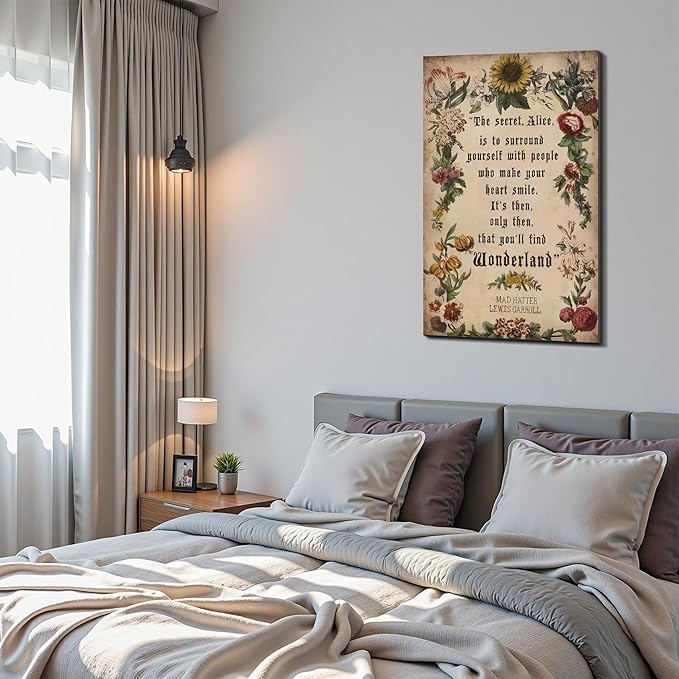 FLZKGAP Inspirational Wall Art Poster for Office, Framed Canvas Motivational Print, Large Quotes Artwork for Living Room, Unique Canvas Prints, Ready to Hang