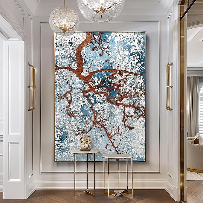 BrightA Winter Trees Large Wall Art Large Wall Decor Big Wall Paintings for Living Room Wall Bedroom Above Bed Wall Decor 31.5"x47.2"