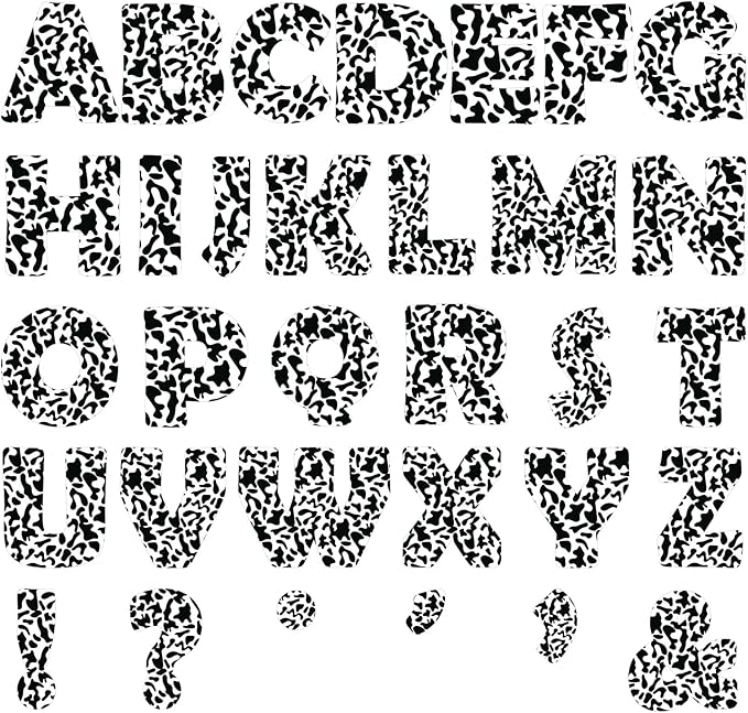 150 PCS Large 7" Font Bulletin Board Letters and Punctuation Set, Composition Classroom Alphabet Cutout for Bulletin Board Display Home School Educational, A Great Helper to Inspire Students' Learning