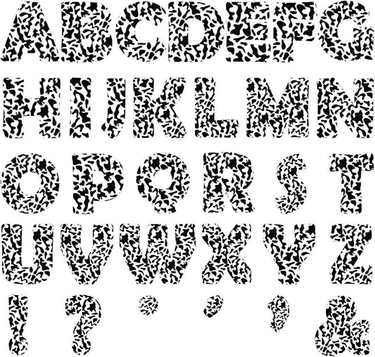 150 PCS Large 7" Font Bulletin Board Letters and Punctuation Set, Composition Classroom Alphabet Cutout for Bulletin Board Display Home School Educational, A Great Helper to Inspire Students' Learning