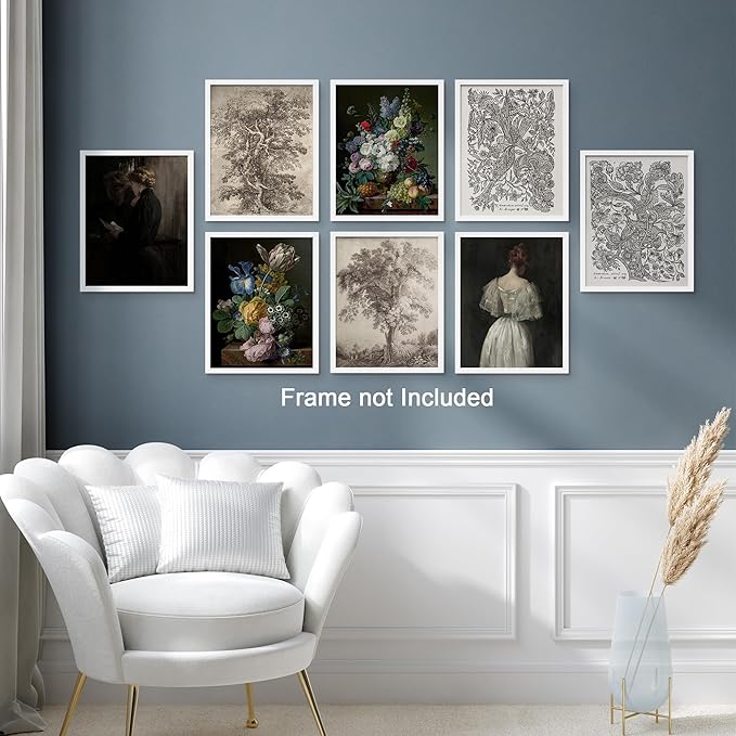 SIGNWIN Poster Wall Art Set of Rose Flower Rustic Bouquet Colorful Nature Wilderness for Living Room, Bedroom, Office - 8"x10"x 8
