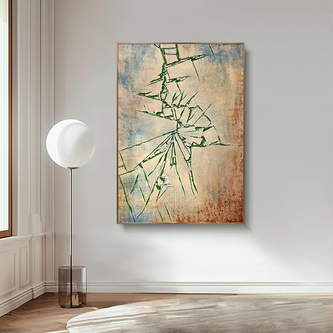 BrightA Muscular texture wall art - Abstract hand-painted large-scale relief decorative items - Unique artistic wall creation for living room and study area 55.1"x78.7"