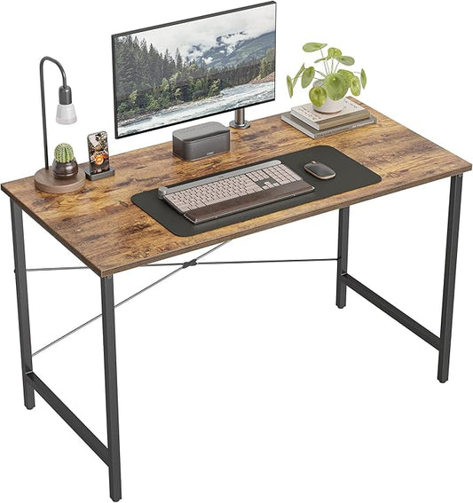 FEZIBO 47 inch Computer Desk Home Office Small Desk, Modern Simple Style PC Table for Home, Office, Study, Writing