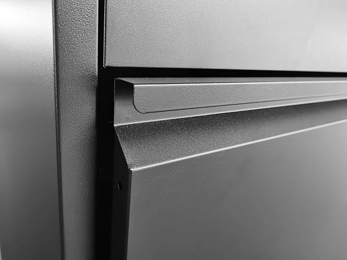 Lateral File Cabinet 2 Drawer, Black Filing Cabinet with Lock, Lockable File Cabinet for Home Office, Locking Metal File Cabinet for Legal/Letter/A4/F4 Size
