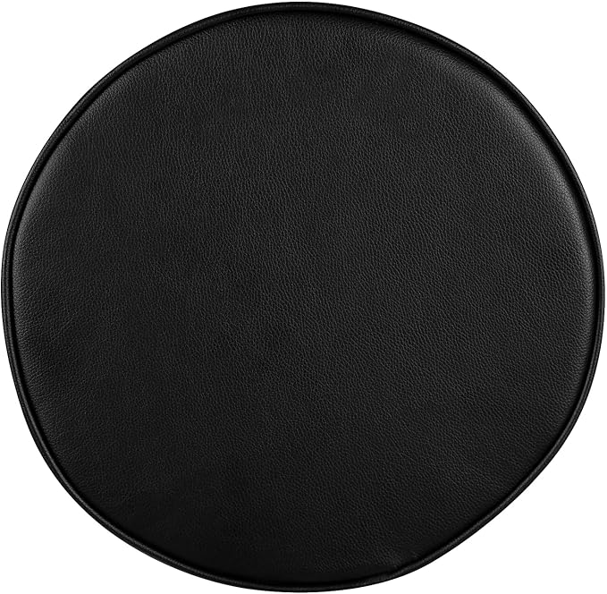 Flash Furniture Baker Black Adjustable Doctors Stool on Wheels with Ergonomic Molded Seat