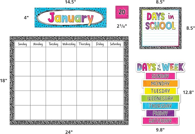 Teacher Created Resources Brights 4Ever Calendar Bulletin Board (TCR6921)