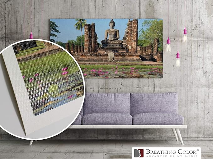 Crystalline Satin Bright White, Poly-Cotton Inkjet Canvas 60in x 40ft Roll Makes Color and Contrast Art Pop With Its Exquisite Satin Finish
