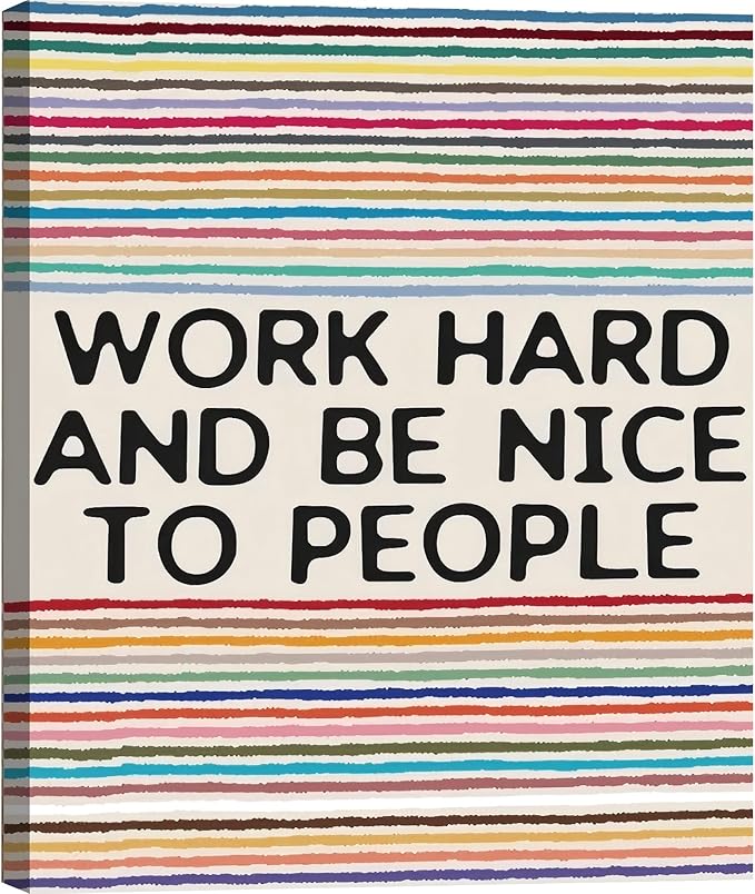 Office Wall Decor Motivational Framed Canvas Wall Art Inspirational Prints for Home Bedroom Living Room Gym Dorm Classroom Made in USA