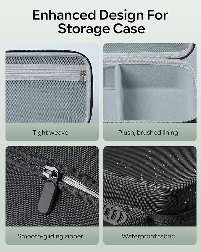 Phomemo Label Printer Hard Case- Compatible for M950 for P-Touch PTD220/PTD210 Home/Office Everyday Label Maker, Black (Case Only)