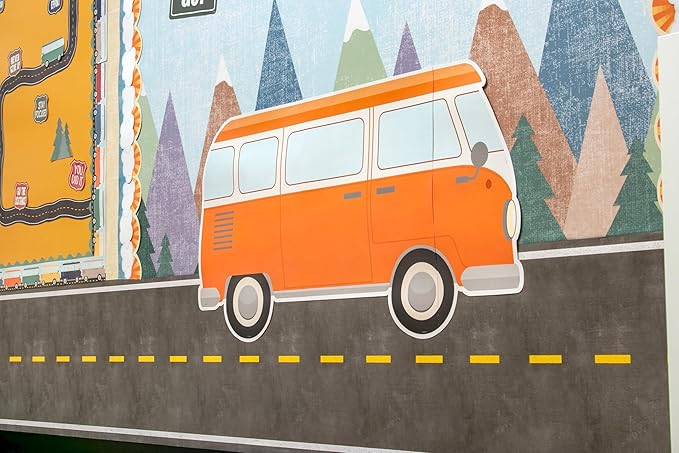 Teacher Created Resources Moving Mountains Road Trip Hit The Road Bulletin Board (TCR9222)