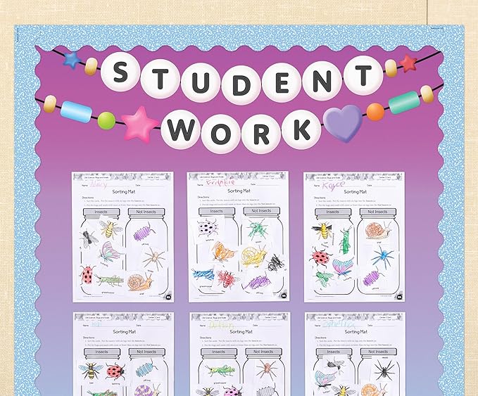 Teacher Created Resources Purple and Blue Color Wash Better Than Paper Bulletin Board Roll (TCR77904)