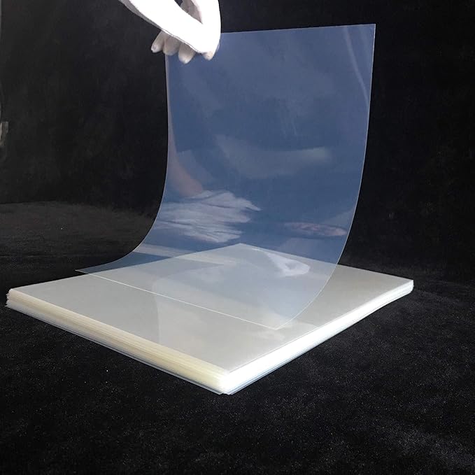 4U Media&DisplayLLC - 8 ½ Inches x11 Inches Waterproof Inkjet Transparency Silk Screen Printing Film Paper 25 Sheets