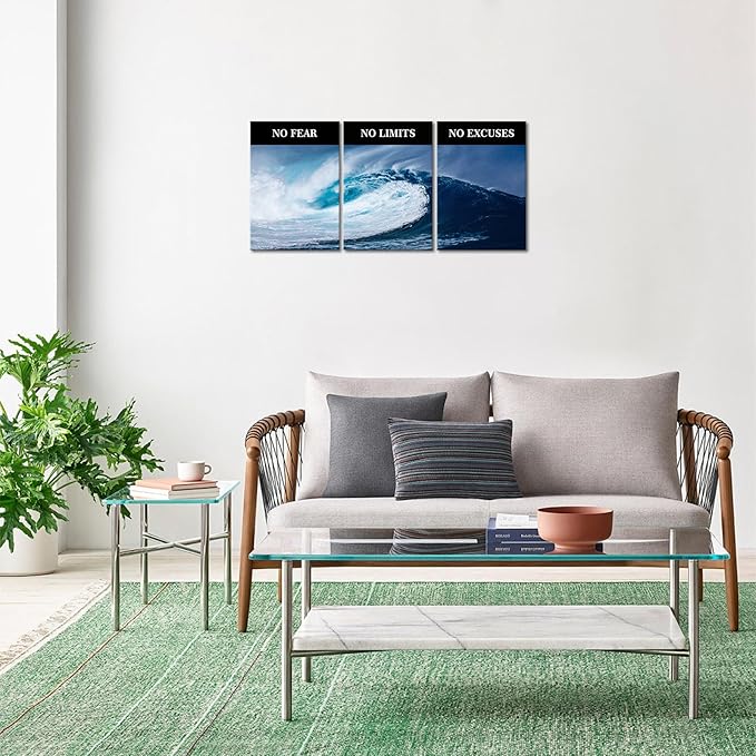 Motivational Wall Art Decor Success Goal Inspirational Wall Decor for Office Quotes Pictures Posters Framed Canvas Wall Art Prints Artwork Office Wall Decor Bedroom Living Room Ready to Hang
