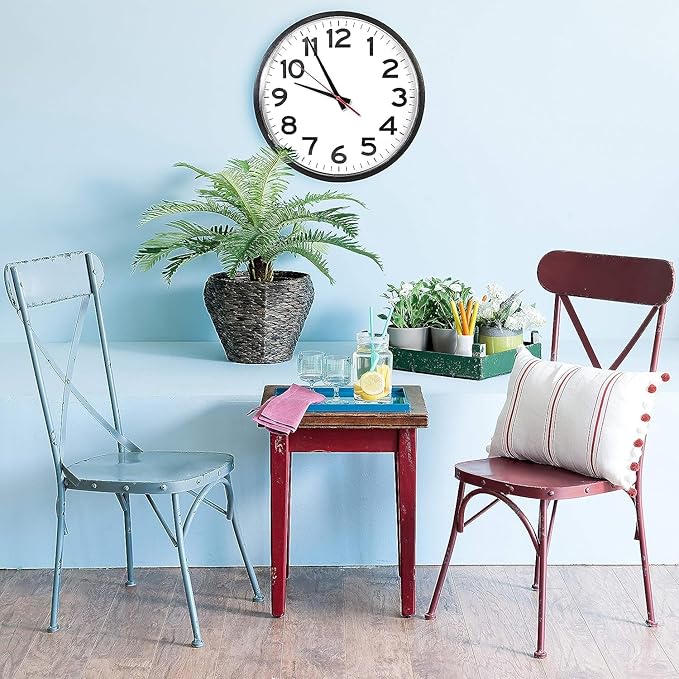 Ultimate Wall Clock | 14 Inch | Modern | Quartz | Analog | Home | Office | School | Gym | Indoor | Outdoor | Near Silent | Unbranded | Classic | Black | Battery Operated | Modern Décor | Ticking