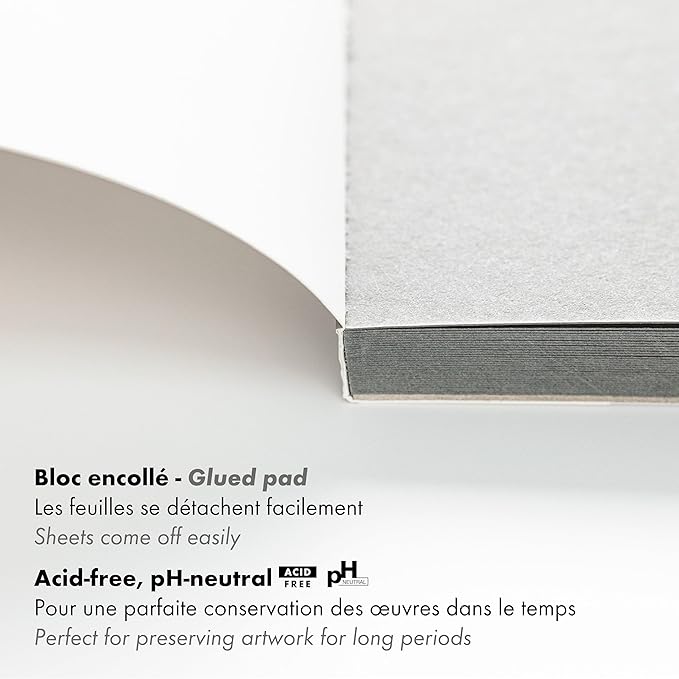 Clairefontaine Paint'ON Grey Paper Pad, 250 g, A5, 30 Sheets