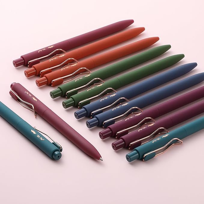 Mr. Pen- Ballpoint Pens, 12 Pack, Vintage Color Barrels, Black Ink, Pens Ballpoint Smooth Writing Pens
